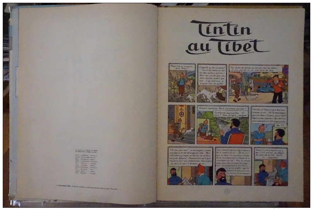 Hergé - Tintin Au Tibet B29 - EO Belge 1960 - Très Bon état - Tintin