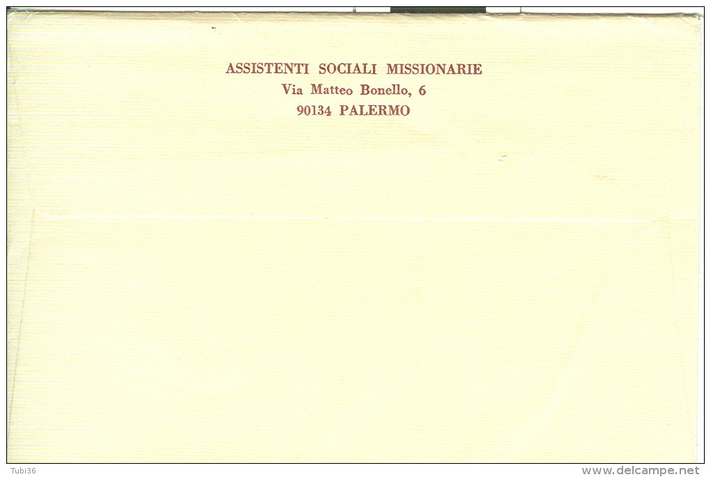 ASSISTENTI SOCIALI MISSIONARIE-PALERMO, 1987,1° CENTENARIO FONDATORE CARD. ERNESTO RUFFINI, - Altri & Non Classificati