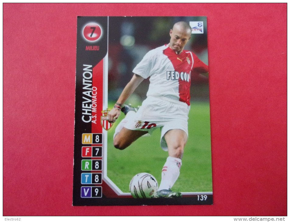 PANINI  Football DERBY TOTAL 2004 - 2005 Milieu Chevanton A.S.MONACO N°139 - Other & Unclassified