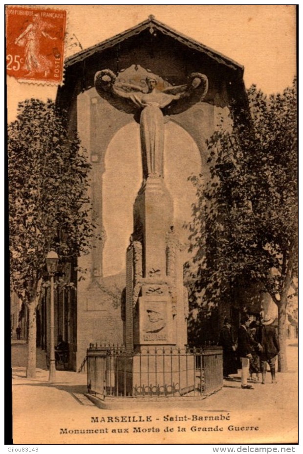 Marseille,Saint Barnabe, Monument Aux Morts De La Grande Guerre    (bon Etat) - Saint Barnabé, Saint Julien, Montolivet