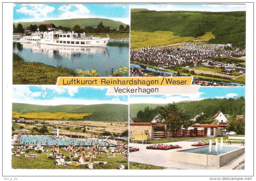 Germany - Reinhardshagen - Veckerhagen - Weser - Dampfer - Fähre - Schwimmbad - Alte Ansichten - Hofgeismar
