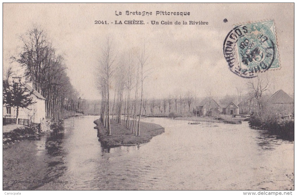 Carte 1906 LA CHEZE  / UN COIN DE LA RIVIERE - La Chèze