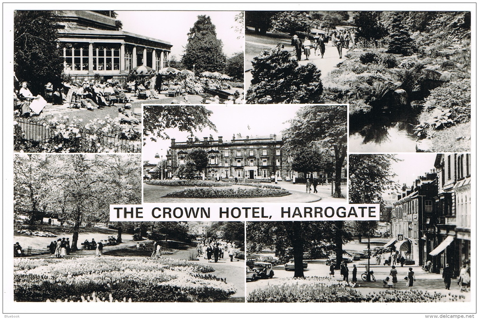 RB 1088 - Real Photo Multiview Postcard - The Crown Hotel Harrogate Yorkshire - Harrogate