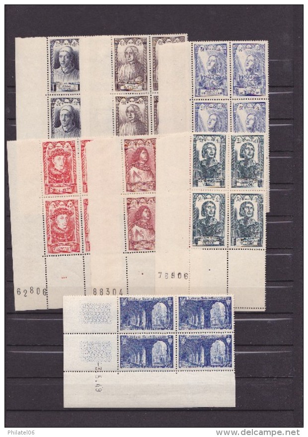 FRANCE  COLLECTION  TIMBRES NEUFS  MNH**  ANNEES 50 AVEC BONNES SERIES DONTCOINS DATES - Collectors