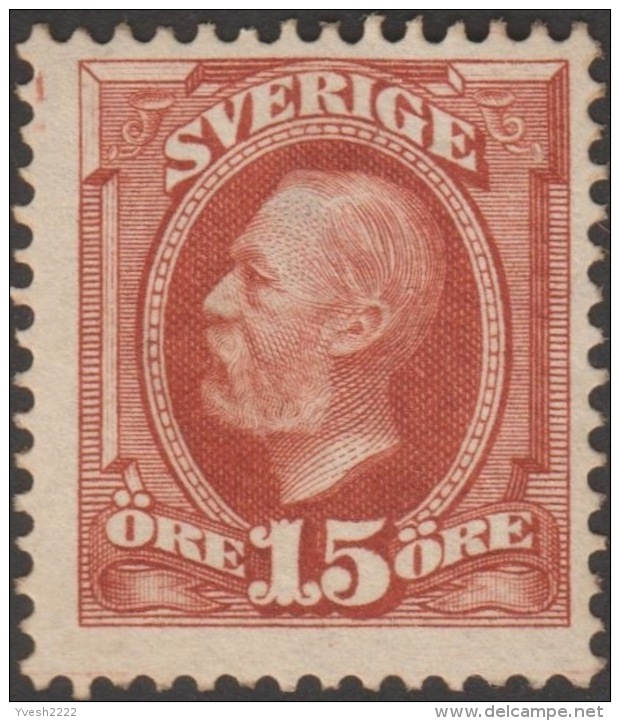 Suède 1891 Y&T 44. Oscar II 15 öre Neuf Avec Charnière - Ungebraucht