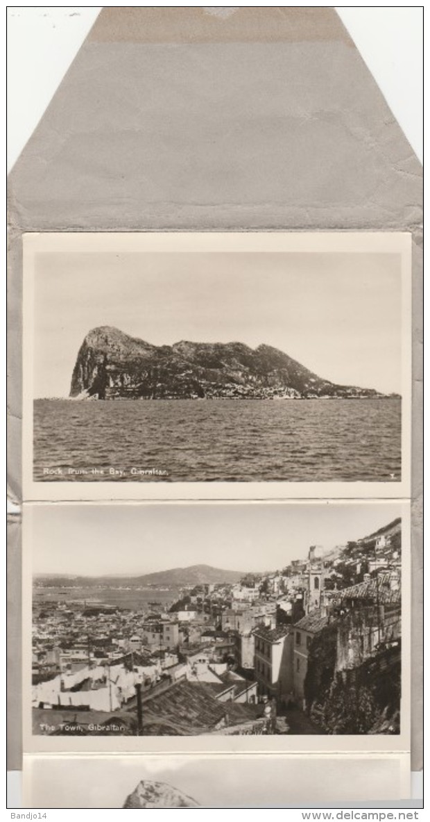 Gibraltar - Souvenir Letter Card  - 7 Views ( Format Cpa 14X9 Cm) - Gibraltar