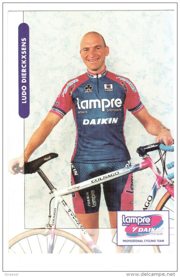 CPM LUDO DIERCKXSENS  COUREUR CYCLISTE CYCLISME VELO  DAIKIN  BELGE - Cyclisme