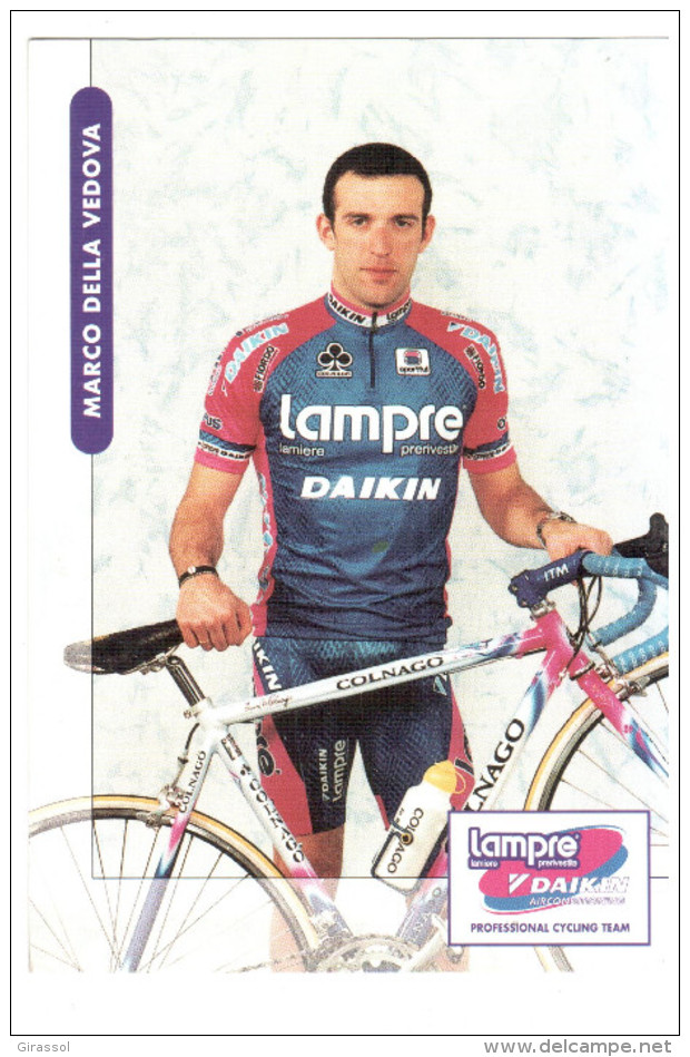 CPM MARCO DELLA VEDOVA  COUREUR CYCLISTE CYCLISME VELO  DAIKIN  EQUIPE BELGE ? - Cyclisme