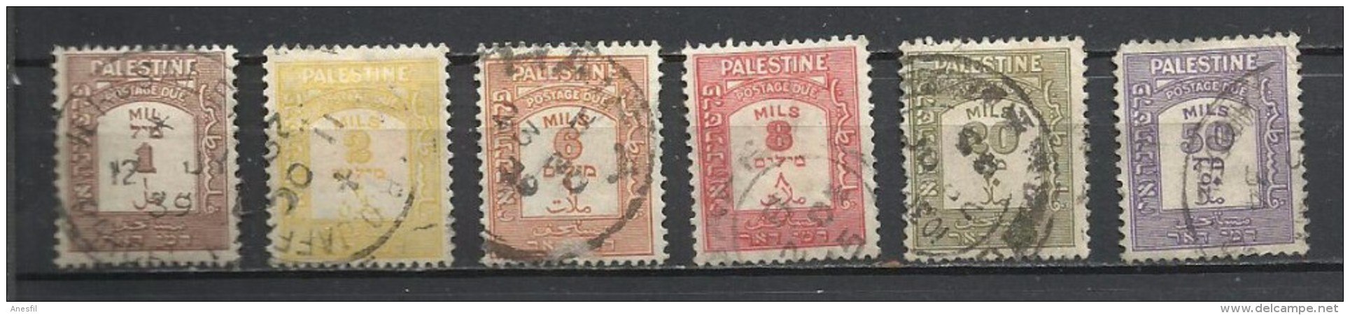 Palestina. 1928-33_Tasa. Tipografiados - Palestina