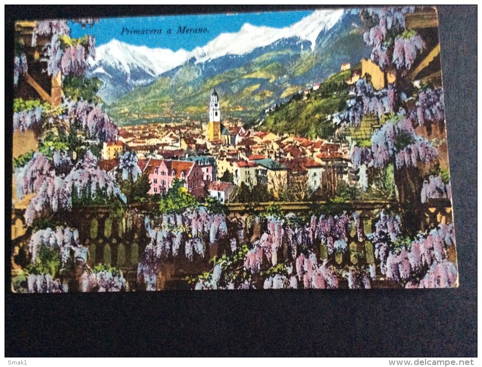 AK Italia Trentino-Alto A.MERANO MERAN PRIMAVERA A MERAN ,LEO BAEHRENDT 1931.CARTOLINA - Merano