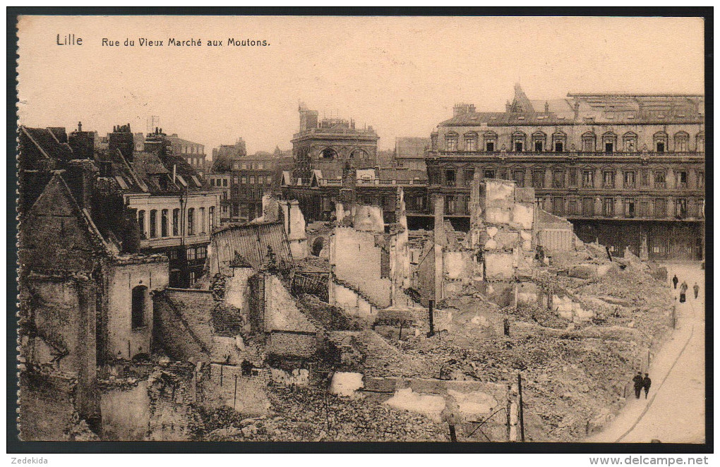 2276 - Alte Ansichtskarte - Lille Rue Du Vieux Marche Aux Moutons Nach  Magdeburg - 1 WK 1916  Feldlaz. 84 50. Res. Div - Lille