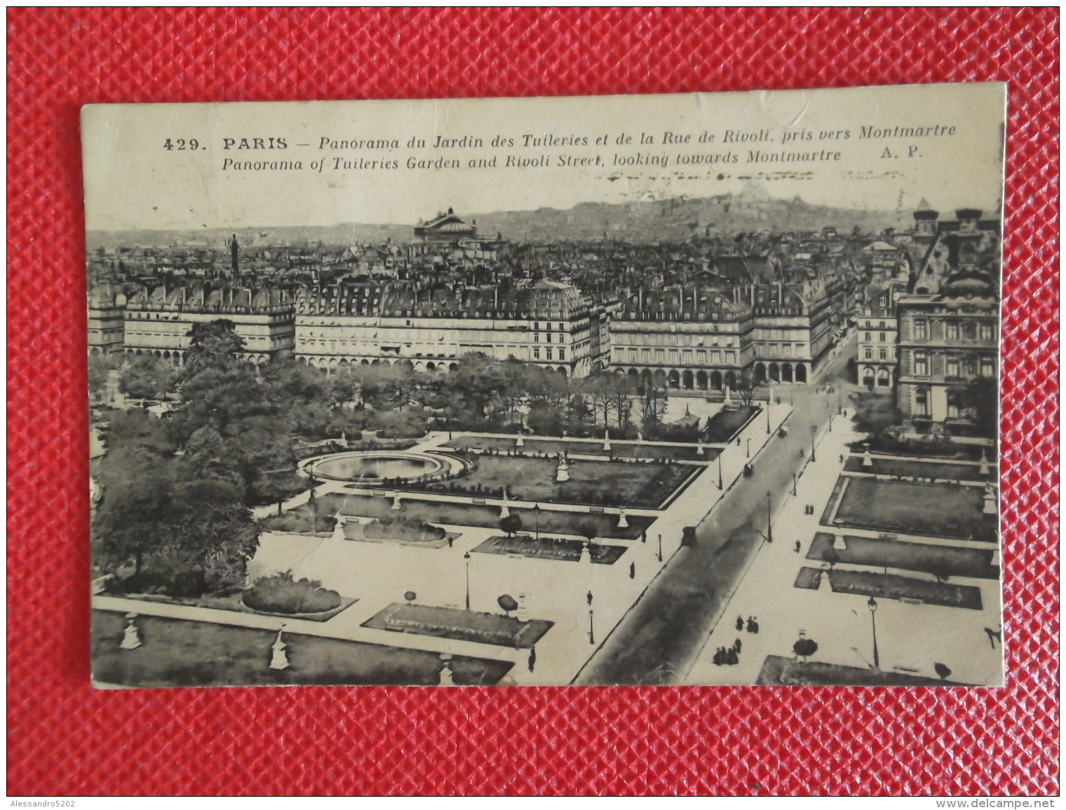 75 Paris Les Jardines Des Tuileries 1924 + Timbre Daguin De Jeux Olympiques Paris 1924 - Sonstige & Ohne Zuordnung