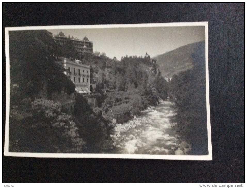 AK Italia Trentino-Alto A.MERANO MERAN FOTOGRAFIA PASSEGGIATA DI GILF ,LEO BAEHRENDT MERANO -1924. CARTOLINA - Merano