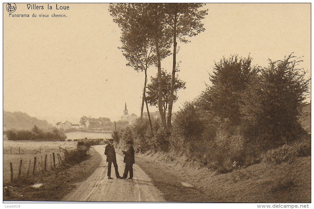 MEIX-DEVANT-VIRTON. VILLERS LA LOUE.  PANORAMA DU VIEUX CHEMIN.  ANIMATION. - Meix-devant-Virton