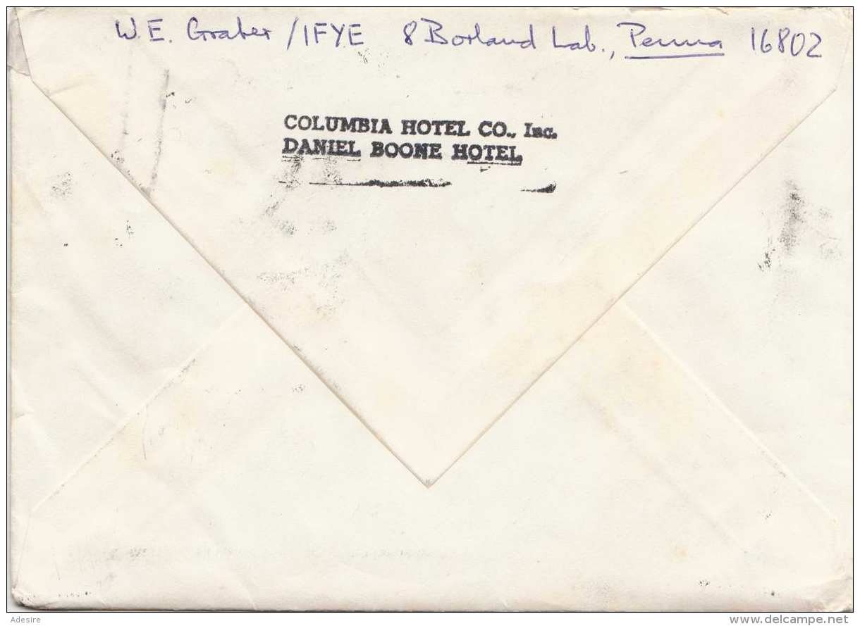 USA 1968 - 6 Fach Frankierter Firmen-Brief (Hotel Columbia Co.) Gel.nach Bern/Schweiz - Briefe U. Dokumente