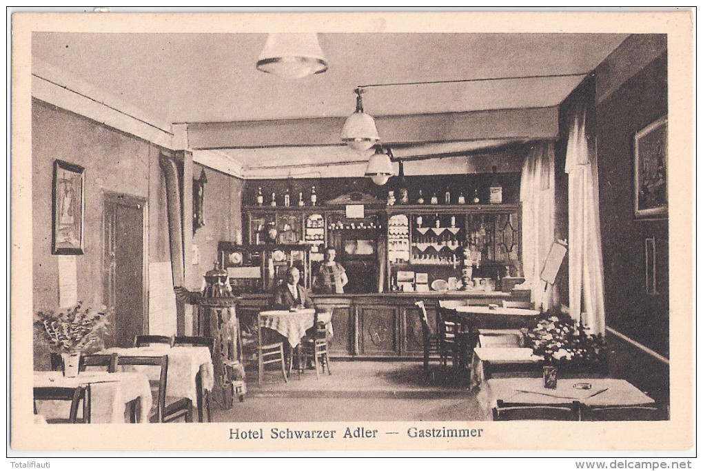 FRIEDLAND Mecklenburg Hotel SCHWARZER ADLER Gastzimmer Inh Paul Mielke 27.5.1936 Gelaufen - Neubrandenburg