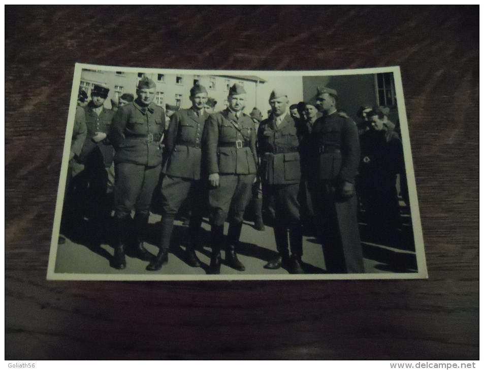 Carte Postale Ancienne Photographie Soldats Français, Marqué Au Crayon Officiers Prisonniers 1942 - Guerre 1939-45