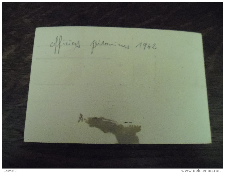 Carte Postale Ancienne Photographie Soldats Français, Marqué Au Crayon Officiers Prisonniers 1942 - Guerre 1939-45
