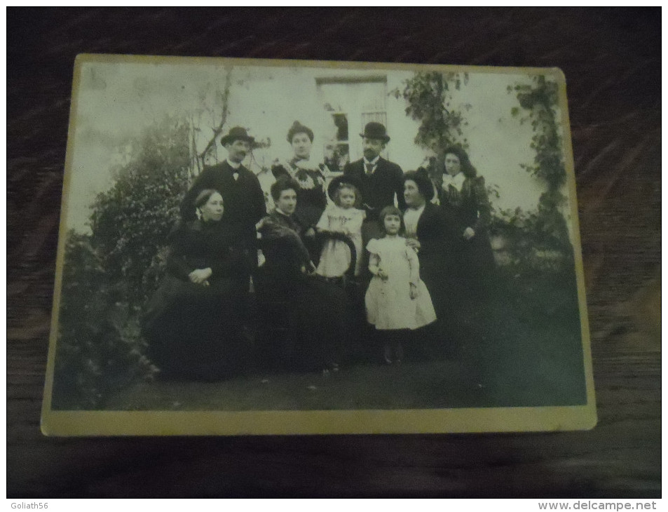 Grande Photographie Ancienne La Famille Autissier Daté Octobre 1898 - Anciennes (Av. 1900)