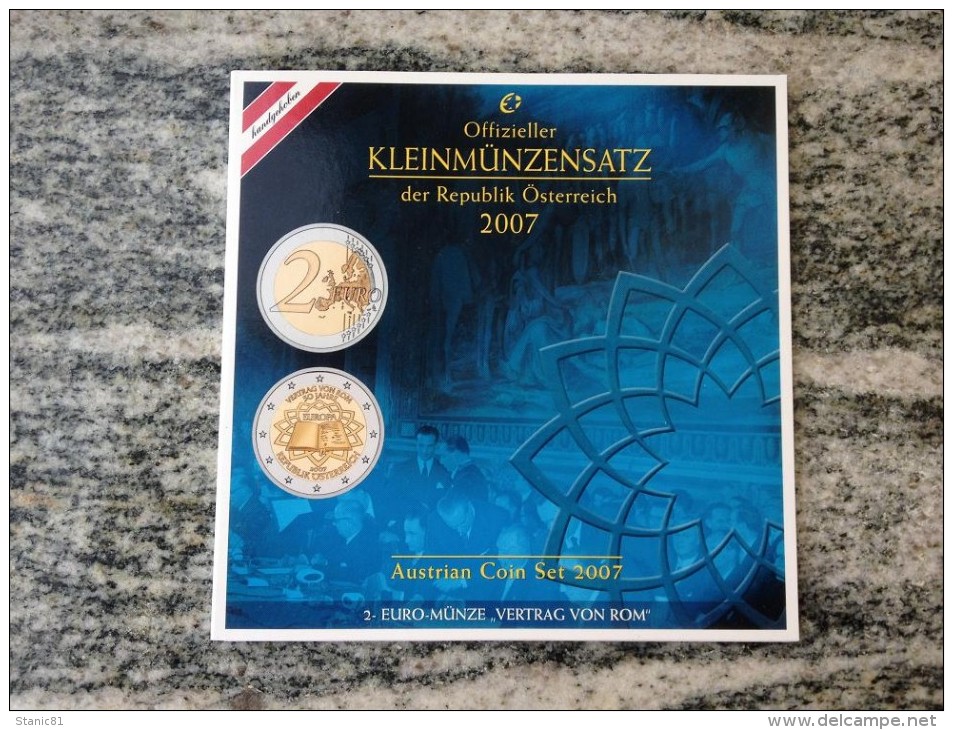 SERIE EURO DIVISIONALE IN FOLDER 2007 OESTERREICH AUSTRIA AUTRICHE OOSTENRIJK FDC UNC - Austria