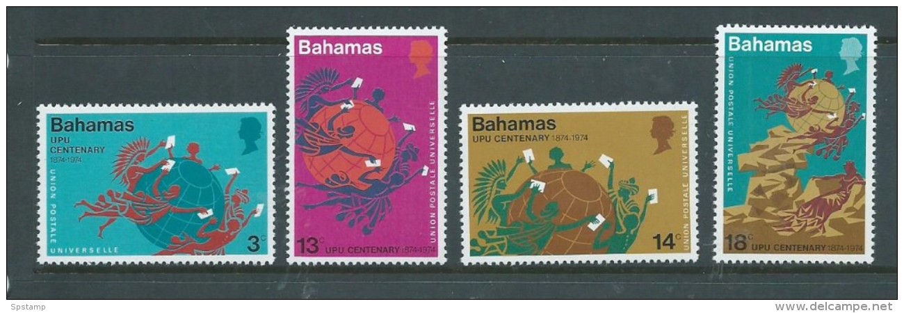 Bahamas 1974 UPU Centenery Set Of 4 MNH - Bahamas (1973-...)
