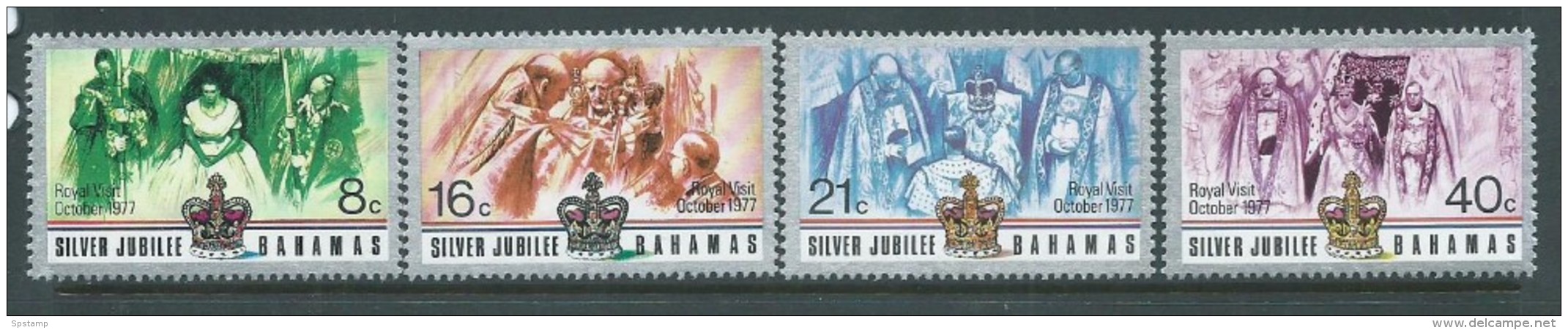 Bahamas 1977 QEII Silver Jubilee Set Of 4 MNH - Bahamas (1973-...)