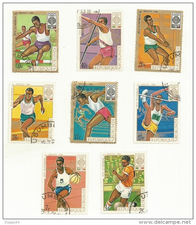 BURUNDI   JO 1968  MEXICO 1968  OBLITERES - Used Stamps
