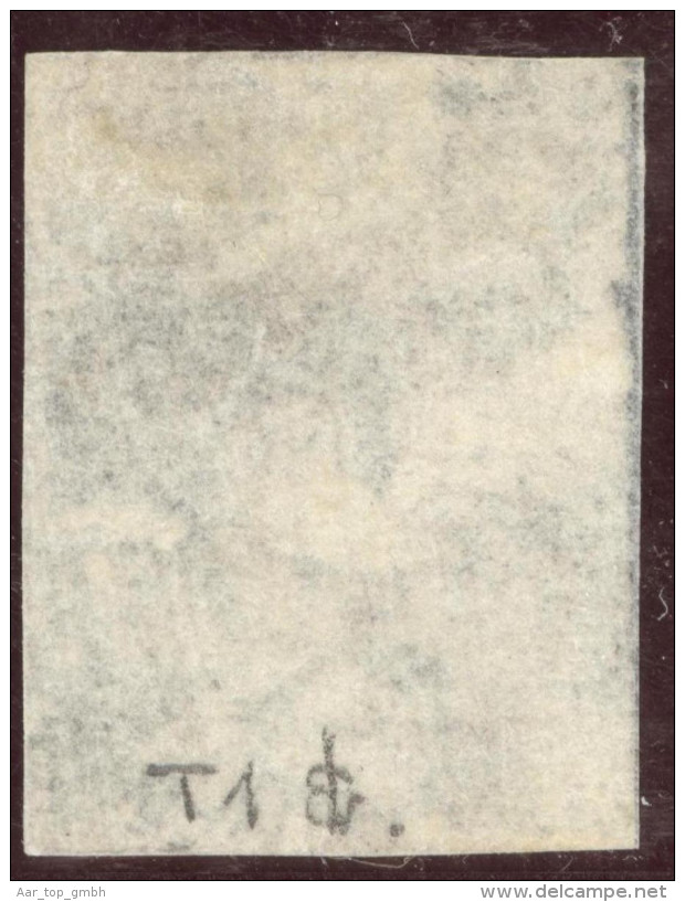 Schweiz Kantonal Zürich6 1843- Zu#2W / Mi#2 II Typ1 Waagrechter Unterdruck Schwarze Raute - 1843-1852 Federale & Kantonnale Postzegels