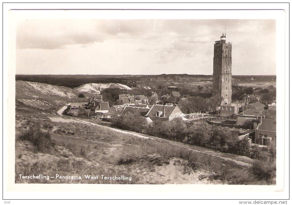 TERSCHELLING , Nederland ; Panorama West Terschelling; Ed Jeen De Vos ; Années 40 / 50, TB - Terschelling