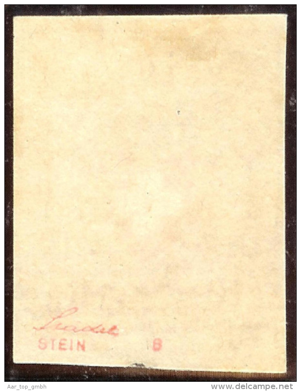Schweiz RAYON II Zu#16IIg 1.09 T6 Stein B LO Kartonpap. - 1843-1852 Federal & Cantonal Stamps