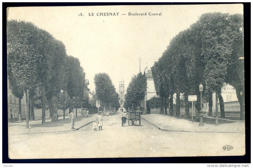 Cpa Du 78  Le Chesnay -- Boulevard Central         LIOB59 - Le Chesnay