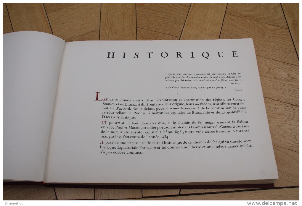 Superbe Livre  - AFRIQUE EQUATORIALE FRANCAISE - Le Chemin De Fer CONGO- OCEAN - Edité En 1934- 180 Photos - - Livres Anciens