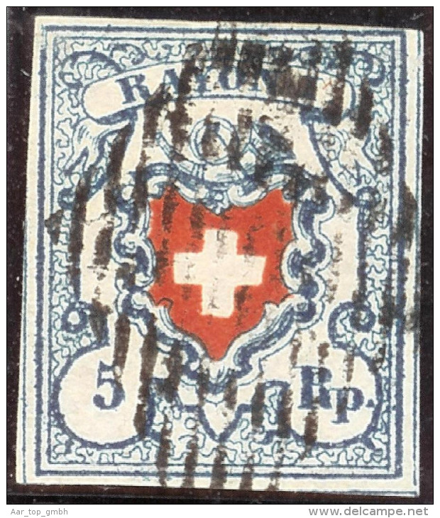 Schweiz RAYON I H.b. Typ 13 Stein B3 RU Befund - 1843-1852 Federal & Cantonal Stamps