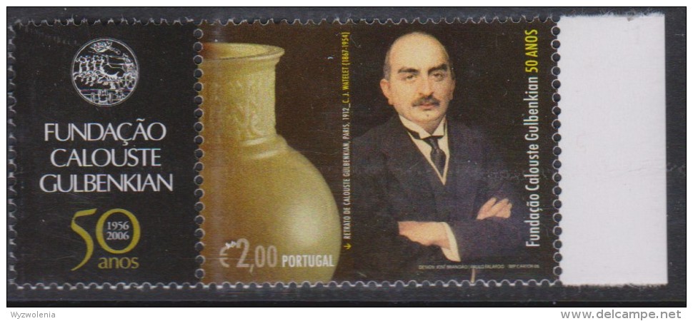 G 597) Portugal 2006 Mi# 3078 **: C. S. Gulbenkian (1869-1955), Ölhändler Mäzen Öl Gefäss Kunst - Ungebraucht