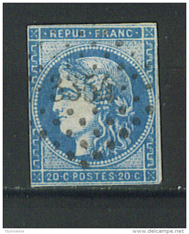 VEND TIMBRE DE FRANCE N° 45C , PC 3354 : THOIRY ( 72 ) , INDICE 13 POTHION !!!! - 1870 Emisión De Bordeaux