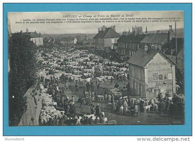 CPA - Métier Maquignons Marché Au Bétail Champ De Foire SAULIEU 21 - Saulieu