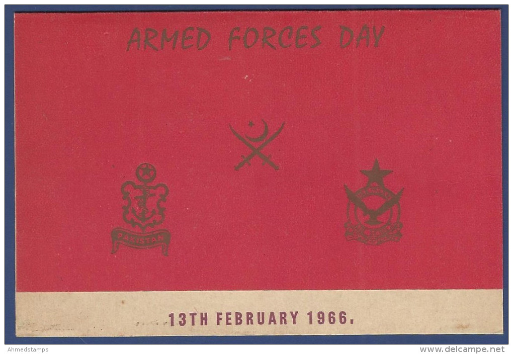 PAKISTAN MNH 1966 PHILATELIC FOLDER ARMED FORCES DAY ARMY NAVY & AIR FORCE  MILITARY, MILITARIA - Pakistan