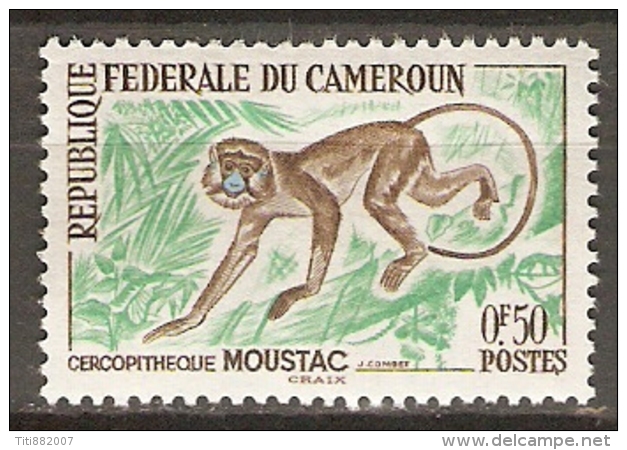 CAMEROUN      -     SINGE   MOUSTAC    -    Neuf * - Monkeys