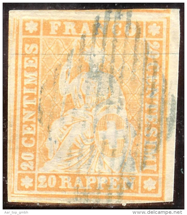 Schweiz Strubel 20Rp. Gr.SF Zu#25B1 Blaue Raute - Gebraucht