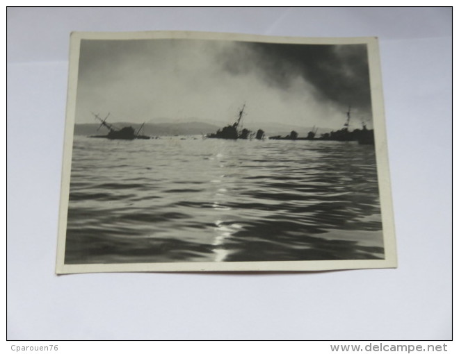 Ww2 Bombardement De La Flotte Par Les Anglais Bateau Coulé  à Identifier Vichy Pétain 2 Eme Guerre - Guerra, Militari