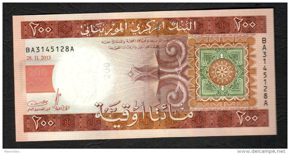 MAURITANIA   : Banconota 200 Ouguiya - 2013  - UNC - Mauritanië