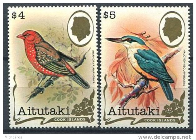 160 AITUTAKI 1982 - Oiseau (Yvert 326/27) Neuf ** (MNH) Sans Trace De Charniere - Aitutaki