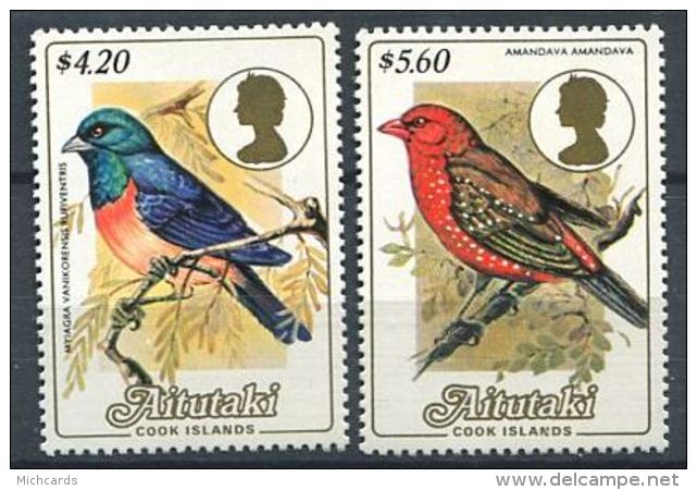 160 AITUTAKI 1984 - Oiseau (Yvert 397/98) Neuf ** (MNH) Sans Trace De Charniere - Aitutaki