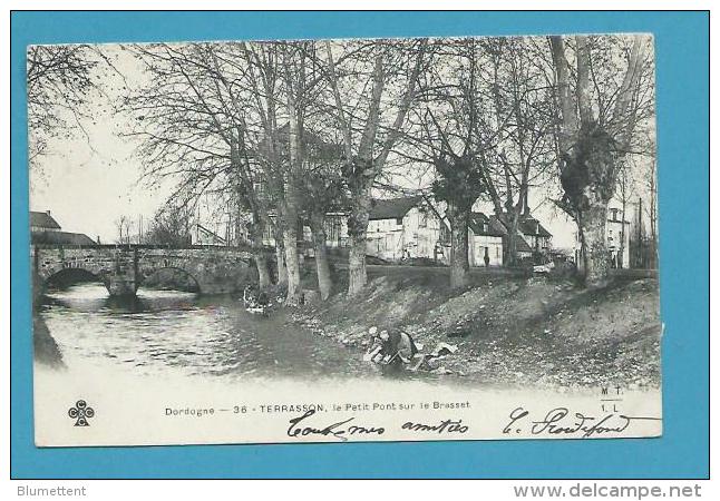 CPA 36 - Lavandières Laveuses Blanchisseuses Le Petit Pont Sur Le Brasset TERRASSON 24 - Pacy-sur-Eure