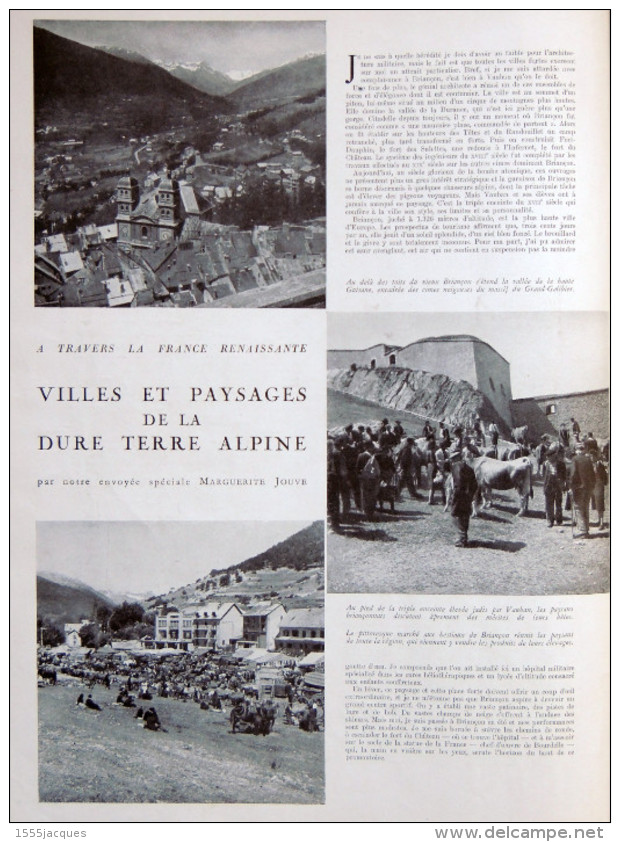 FRANCE ILLUSTRATION N° 100 / 30-08-1947 DOMINION WITEHAVEN FORCALQUIER BRIANÇON WOOMERA SAINT-RAPHAEL MOISSONNEUSE