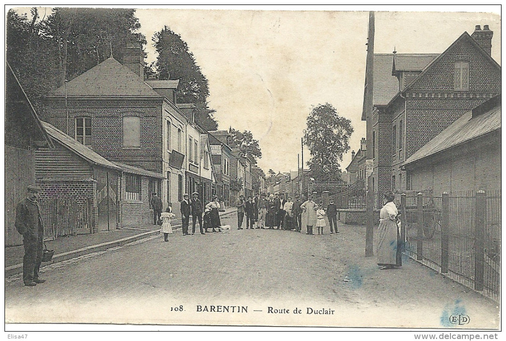 76  BARENTIN  ROUTE  DE  DUCLAIR - Barentin