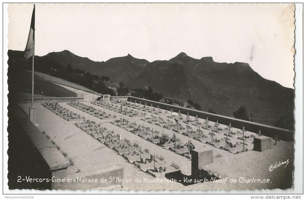 Isère - 38 - Vercors Cimetière Militaire De St Saint Nizier Du Moucherotte Vue Sur Massif De Chartreuse Cliché Oddoux - Vercors