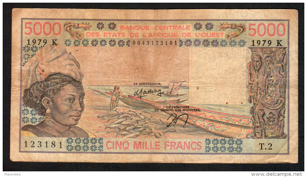 SENEGAL ( West African States) 500 Francs 1979 - P708Kb  - (see Scan) - Sénégal