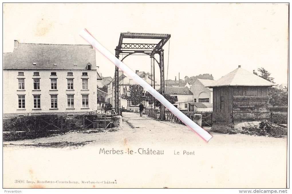 MERBES-le-CHATEAU - Le Pont - Splendide Carte - Exp:à L.Bragard 14, R Du Séminaire à Namur - Merbes-le-Château