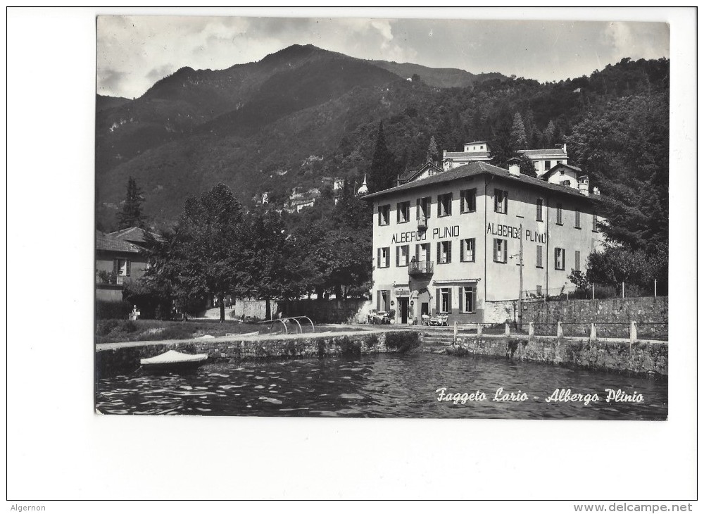 14345 - Faggeto Lario Albergo Plinio (Format 10X15) - Como